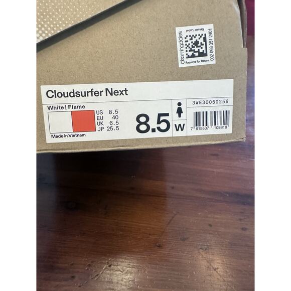On oncloud Cloudsurfer Next Running Shoes Women 8.5 White/Flame LaceUp - Picture 5 of 16